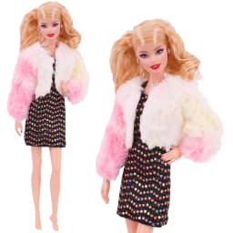 27-30cm Doll Clothing Accessories Set Sweet and Exquisite Plush Coat, Vest, Shorts, Long Skirt Set, Children's Gift
