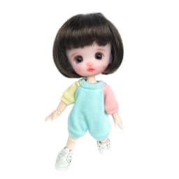 New Ob11 Bjd Doll Patchwork Color Clothes Jumpsuit Doll Pajamas For Nendoroids, Ob11,Obitsu 11,Molly,Gsc,1/12 Bjd Doll