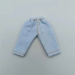 Jeans Clothes Trousers T-shirt For 1/11 OB11 Dolls For 1/12 Bjd/GSC Doll Clothes Denim Pants Obitsu 11 Doll Clothes Accessories