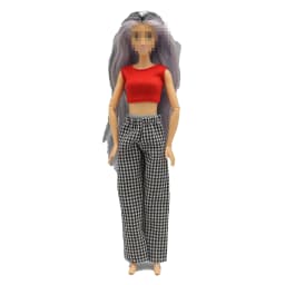New 30cm 1/6 simple Claus Tshirt Elastic pants Daily Wear Accessories Clothes for Barbies doll
