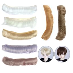5CM DIY Accessories 1/6 1/4 1/3 Short Curly Wigs Doll Fringe Hair Toy Toupee Mini Tresses High-Temperature