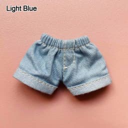 Fashion T-shirt Trousers For 1/11 OB11 Dolls For 1/12 Bjd/GSC Doll Clothes Denim Pants DIY Obitsu 11 Doll Clothes Accessories To
