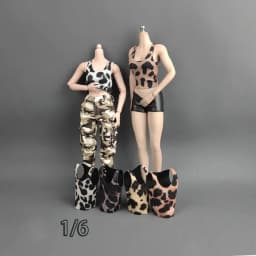 1/6 Miniature Doll Soldier Leopard Print Vest Trendy High Elastic Clothing For 30cm Doll Round Neck T-shirt Hiking Casual Tank