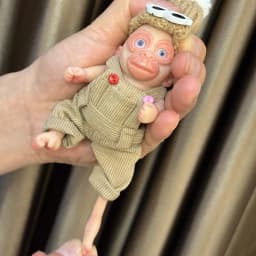 6 Inch Full Solid Silicone Monkey Reborn Doll Handmade Reborn Baby With Clothes Reborn Doll Kits Boneca De Silicon