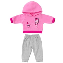 Kawaii Animal Hoodie Sweat Pants Suits for 16-18Inch 45cm Baby Doll Reborn Baby Doll Clothes Warm Clothing Accessories Girl Gift