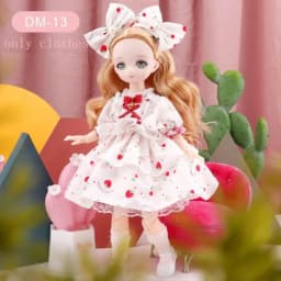 Skirt 30cm BJD Doll Clothes Colorful Kawaii 1/6 Bjd Doll Clothes Cute 3D Simulated Eye 11 Inch BJD Dolls Dress 11 Inch Doll