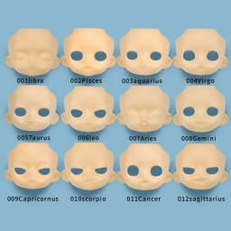 YMY Gsc Different Face Shapes Replacement Without Makeup 1/12 bjd Face Open Head ob11 Doll Accessories Diy Toy For GSC Head OB11