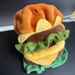 10-12cm Cute Cartoon Hamburger Set Idol Doll Clothes Accessories Kawaii Soft Fluffy Plush Doll Clothes Anime Game Periphery
