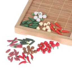 10Pcs 1:12 Miniature Vegetable Mini Carrot Radish Pepper Simulation Vegetable Dollhouse Food Doll House Accessories Ornaments