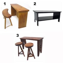 1:12 Scale Dollhouse Bar Counter Scene Model Wood DollHouse Furniture Playing House Miniature Table Chair Dollhouse Accessories