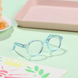 Plush Doll Glasses Accessory Round Frame Miniature Eyewear Clear Lens Candy Color Eyeglasses Style For Blythe Doll Accessories