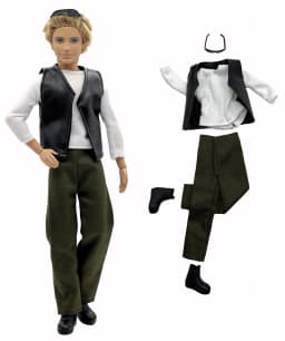 1 Set Ken Cloth Handmade Handsome Doll Accessories Casual Wear Suit for 30cm 12inch Ken Doll Kids GiftA1