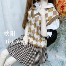 60cm Ye Luo Li Doll Clothes 1/3 bjd Baby Clothes Kitty's Victory Princess Dress JK Uniforms Campus