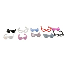 20Pcs Dolls Accessories Mini Plastic Glasses For High Dolls For Barbies Dolls 1/6 Doll House Kids Toy Party Glasses