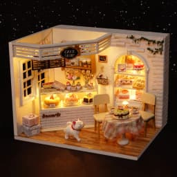 DIY Wooden Miniature Doll House Model Building Kits Small House Toy With Furniture For Birthday Gift Wooden Crafts Dollhouse