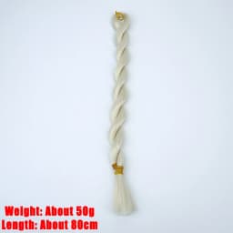 SD BJD Doll Hair Soft Silk Synthetic Heat-resistant Wig Transplant Material DIY Doll Hair Green Color