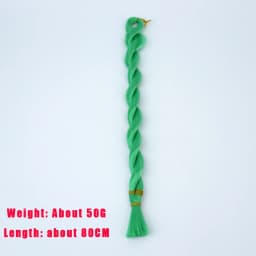 SD BJD Doll Hair Soft Silk Synthetic Heat-resistant Wig Transplant Material DIY Doll Hair Green Color