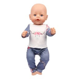 Cute Cat Animal Shark T-shirt+shorts Clothes Set Pajamas Fit For American 18 Inch Girl Doll And 43cm Baby New Born,OG Toy Doll