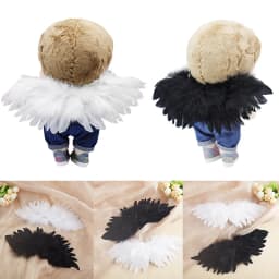 1pc Kids DIY Mini Feather Angel Wing Newborn Props For EXO 1/6 1/4 1/3 BJD Doll Clothes Wings Accessories Feather Birthday Gift