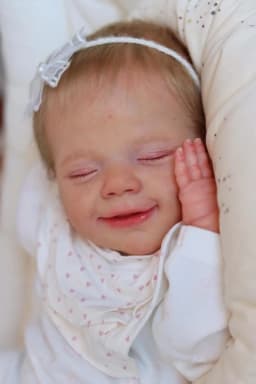 18 Inch April Bebe Reborn Doll With Rooted White Blond Hair 3D Painted Skin Newborn Baby Doll