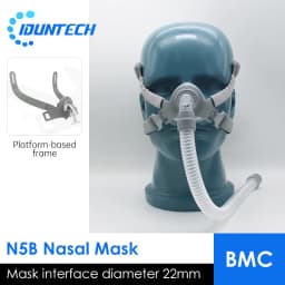 BMC CPAP Nasal Mask Full Face Mask With Tube Adjustable Strap Respirator For Travel CPAP Machine Anti Snoring Stopper Solution