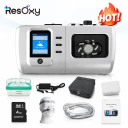 Resoxy DS6 Auto CPAP Machine Automatic Pressure Adjustment Device For Sleep Heated 28dB Low Noise with SD-card For Home Travel