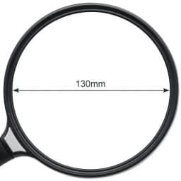 Large Lens 130 mm Handheld Magnifier 2.5X Magnifier Reading Map Newspaper Handle Magnifying Glass Jewelry Loupe Low Vision Aids
