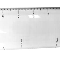 Portable Hand Held Ruler 2x Magnifier Bar 6" with 140 mm Measuring Scale Acrylic Magnifying Glass Reading Magnifier