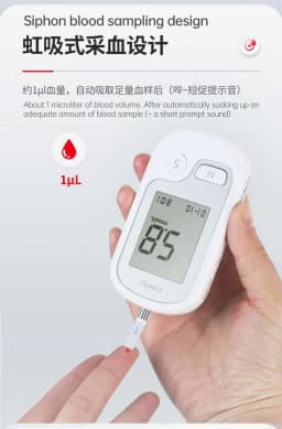 CONTEC10E Blood Glucose Meter Tester 50/100 Pcs of Test Strips & Lancets Medical Blood Sugar Meter