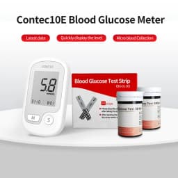 CONTEC10E Blood Glucose Meter Tester 50/100 Pcs of Test Strips & Lancets Medical Blood Sugar Meter