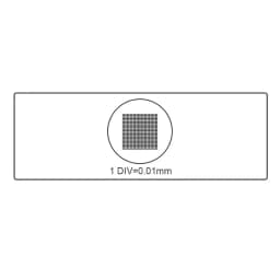 Micrometer DIV 0.01mm Microscope Stage Calibration Slides Optical Glass Net Grid 100x100 Measuring Ruler Microscope Accessories