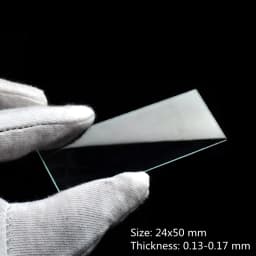 100PCS 24x50 Mm Microscope Glass Slides Cover Slips Blank Slides Microscope Accessories 0.13-0.17 Mm Thickness