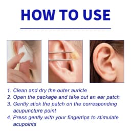 Magntic Point Ear Acupoint Lymphatic Patches Relieves Lymphatic Swelling Losing Weight Acupuncture Therapy Beauties Body Care
