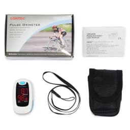 CONTEC Finger Pulse Oximeter Blood Oxygen Saturation Meter Heart Rate Monitor OLED Oximetro de dedo Monitor Health Care LED
