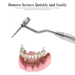 JUMTOP Dental Implant Screw Removal Kit Broken Cover Screw Extractor Surgical Remover Instruments