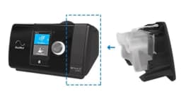 CPAP Side Cover 37303 Replacement AirSense10 AirCurve10 Lumis Without Humidifier Portable Travel Accessory Black Shell
