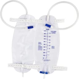 10Pcs Leg Urinary Drainage Bag 750ml 1000ml Portable Urine Collection Bag Individually Packed for Elderly Incontinence Care