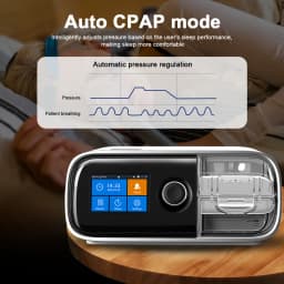 Resoxy 20A Auto CPAP Machine APAP Automatic Pressure Adjustment Sleep Machine with Mask for Anti Snoring Sleep Apnea OSA CSA