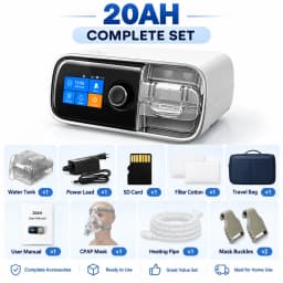 Resoxy DS6/20AH Auto CPAP Machine Automatic Pressure Adjustment Device 28dB Low Noise with SD-card For Home Travel Sleep
