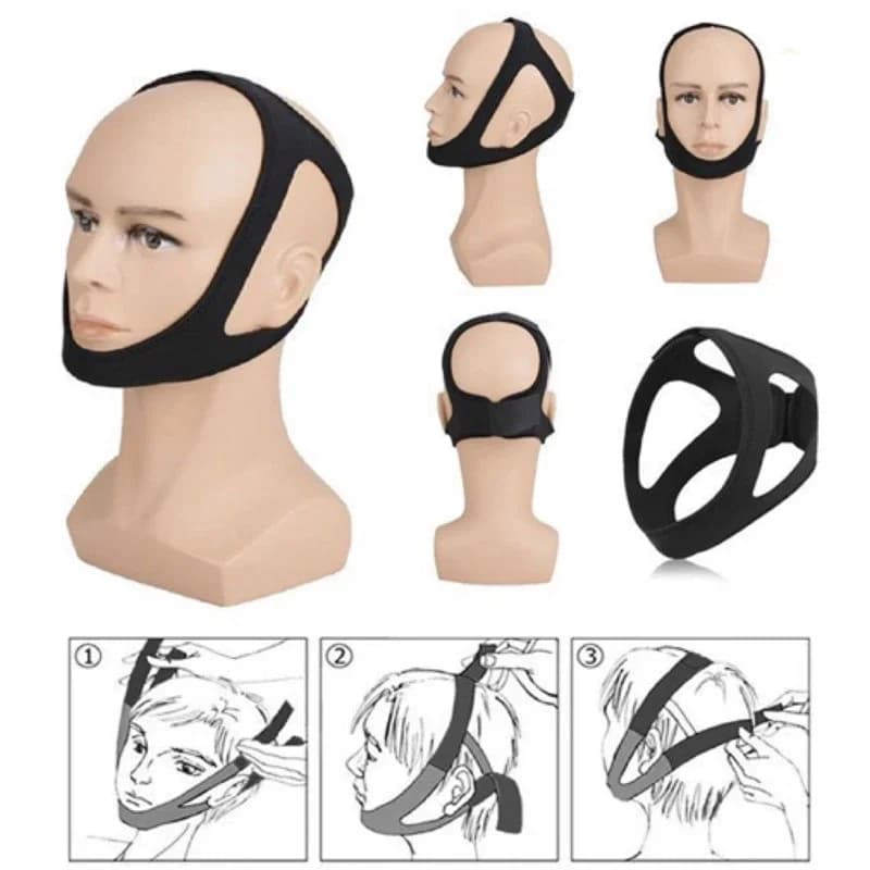 Anti Snoring Mouth Guard Belt Adjustable Anti-Snoring Strap Stop Snore Mouthguard Improving Sleeping Snoring Treatment Devices