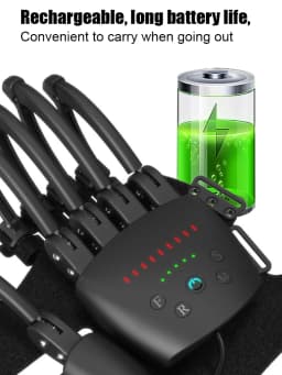 Hand Rehab Glove Stroke Hemiplegia Finger Train Mirror Therapy Wireless Robot Voice Prompt Cerebral Infarction Recovery Device