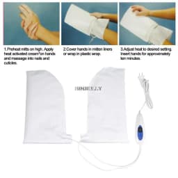 Electric Therapeutic Mitts Hands Feet Wax Therapy For Paraffin Manicure Waxing Skin Mate Professional SPA Treatment Heat Mittens