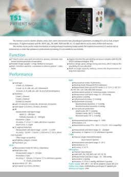 CONTEC TS1 Modular Patient Monitor 5 Para Touch Screen Plugin ECG NIBP SPO2 Portable Plugin Monitor