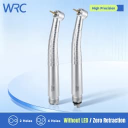 Dental High Speed Handpiece T7 Zero Retraction 4 Water Spray Push Button 2/4 Holes Air Turbine Handpiece for Dental Clinic