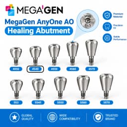 MegaGen AnyOne AO & AnyRidge AR Healing Abutment AO Straight Ti-Base Composite Abutment Dental Implant Prosthetic Components