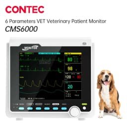 CONTEC Manufacture Veterinary VET Vital Signs Patient Monitor Multi-Parameter Use (Printer, IBP, Etco2,Carrying Bag Optional)