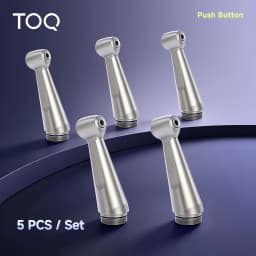 5 pcs Complete head For Dental FX 23 Contra Angle Low Speed Handpiece Air Turbine Spare Head Fit 2 Push Botton With Ball Bearing