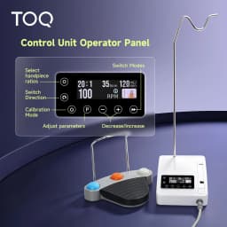 TOQ Official 3-in-1 Mini Dental Implant Motor Brushless Surgical Motor Compatible With 10 Contra Angle Handpieces Oral Maxilar