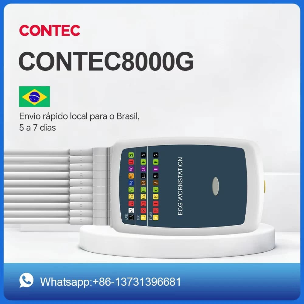 Contec 8000G Multi-function PC ECG/EKG Workstation System 12 Lead Resting Blood Pressure Monitor