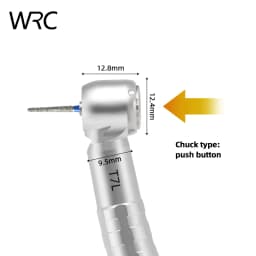 Dental LED High Speed Handpiece T7L Zero Retraction 4 Water Spray Push Button 2/4 Holes Air Turbine Handpiece for Dental Clinic